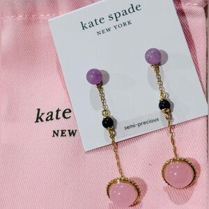 KATE SPADE On The Rocks Linear Earrings NWT and Dust Bag